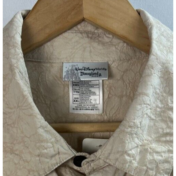 Disney Parks Mickey Mouse in Paradise Embroidered Hawaiian Mens Shirt Sz XXL 2XL - Picture 3 of 7